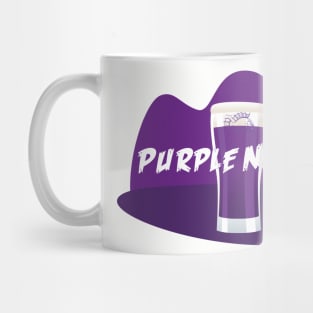 Purple Nasty piranha in pint Mug